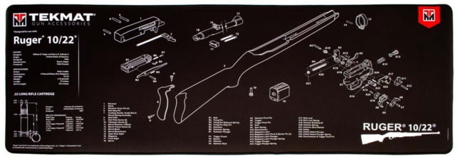 TekMat Ultra 44 - Ruger  -Gun Cleaning Mat Black - TekMat