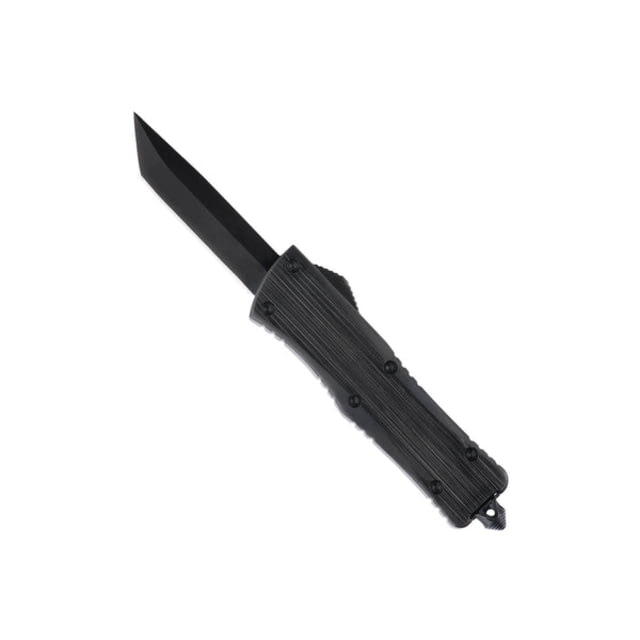 Tekto Frost Automatic Automatic Folding Knife 1.77in D2 Steel American Tanto Zinc Alloy Black Handle Small - Tekto