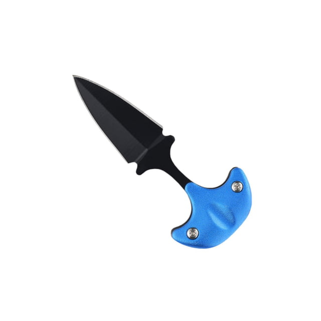 Tekto Spearo Fixed Blade Knife 1.34in 440C Steel Double-Edge Dagger Aluminum Alloy Handle Blue - Tekto
