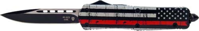 Templar Knife Gen II Back The Red OTF Knife 3.5in Drop Black - Templar Knife