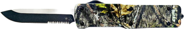 Templar Knife Premium Lightweight Mossy Oak Obsession OTF Knife 3.55in Aluminum Drop Black D2 - Templar Knife