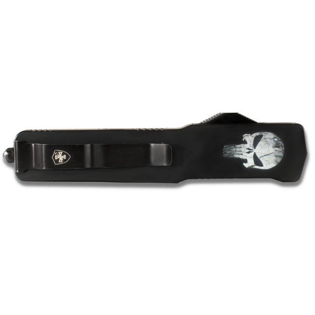 Templar Knife Premium Lightweight Slim Fallen OTF Knife 3.25in Aluminum Tanto Serrated Black D2 - Templar Knife