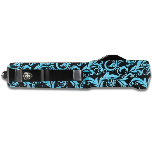 Templar Knife Premium Lightweight Slim Maiden Teal OTF Knife 3.25in Aluminum Dagger Black D2 - Templar Knife