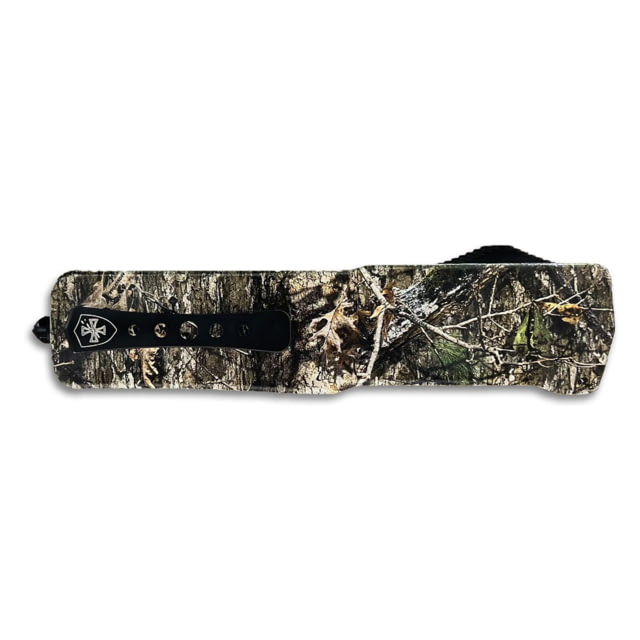 Templar Knife Premium Lightweight Small Mossy Oak DNA OTF Knife 3in Aluminum Dagger Serrated Black D2 - Templar Knife
