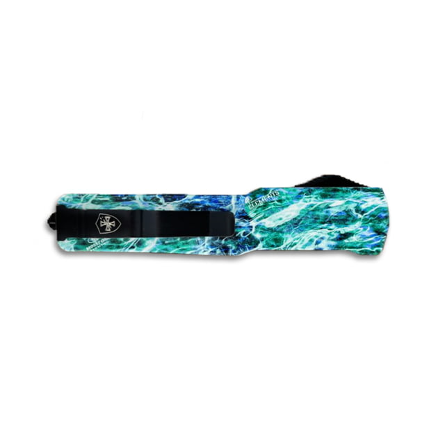 Templar Knife Premium Weighted Slim Zinc Mossy Oak Seafoam OTF Knife 3.16in Drop Black D2 - Templar Knife
