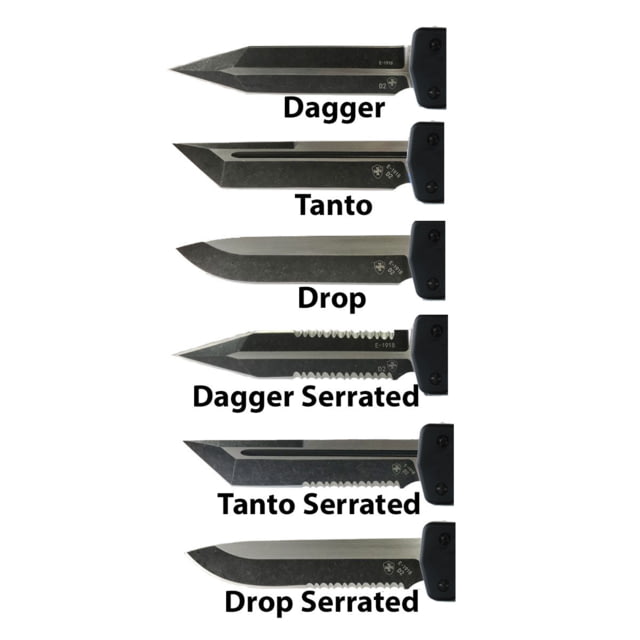 Templar Knife Premium Weighted Large Zinc Come And Take It OTF Automatic Folding Knife 3.55in D2 Drop Point Blade Black Finish Metal Alloy Handle - Templar Knife