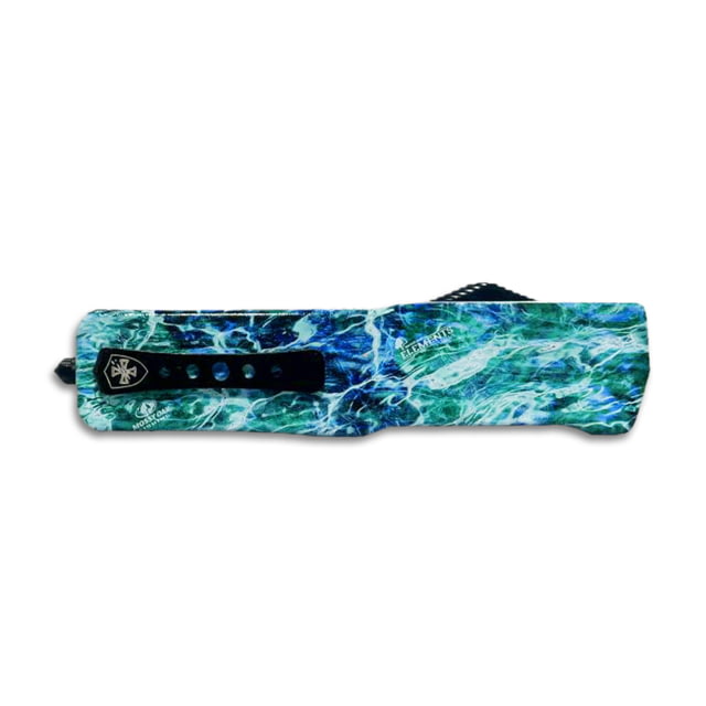 Templar Knife Premium Weighted Small Zinc Mossy Oak Seafoam OTF Knife 3in Tanto Black D2 - Templar Knife