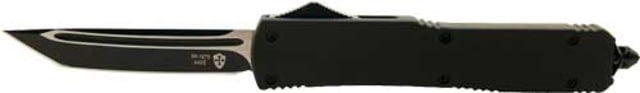 Templar Knife Gen II Slim Black Rubber OTF Knife 3.5in Tanto Black - Templar Knife