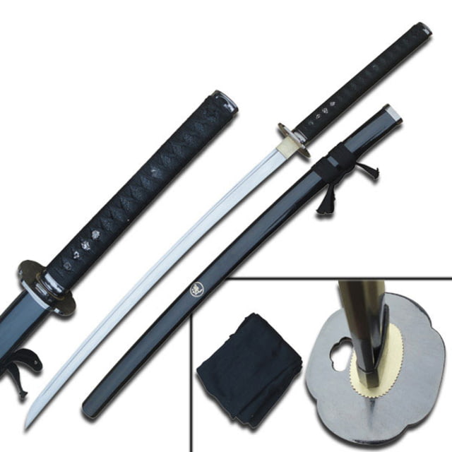 Ten Ryu Fixed Blade 41in Carbon Steel Blade Black Cord Wrapped Handle