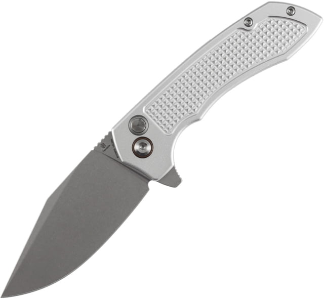 Tenable Knives Entity Button Lock Silver - Tenable Knives