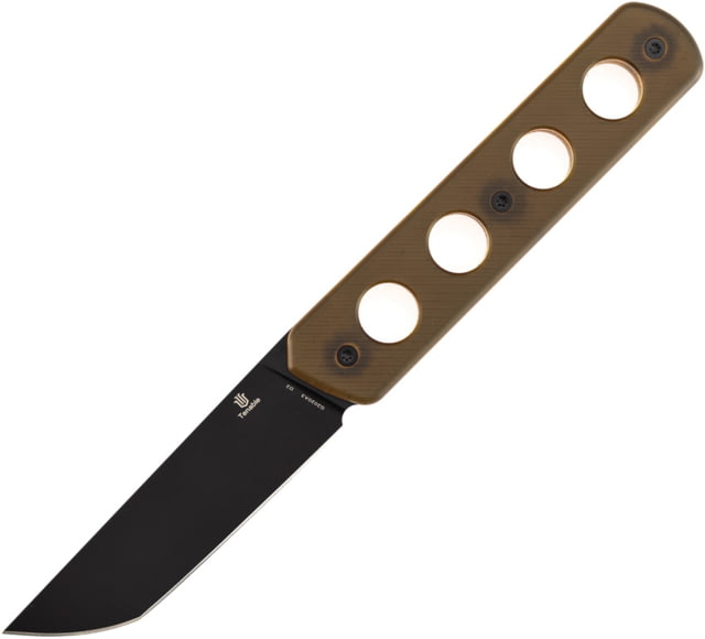 Tenable Knives Foosa Fixed Blade Amber PEI - Tenable Knives