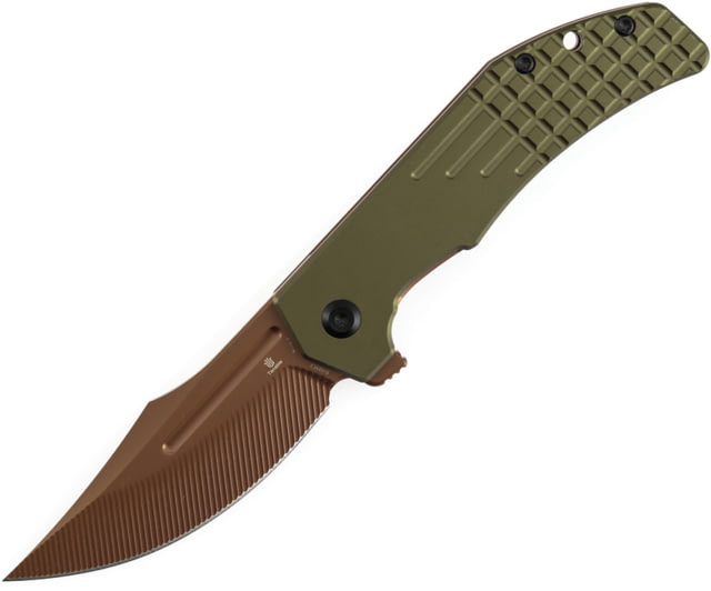 Tenable Knives Orion Linerlock CNC Grn - Tenable Knives