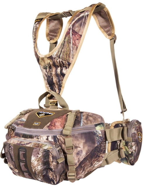 Tenzing Flex Lumbar Tricot Pack w/Belt and Adjustable Suspension 600 in of Storage 26-40in Lenght 4 Compression Straps Zipper Closure 2 Pockets Mossy - Tenzing