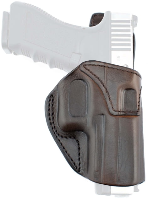 Texas 1836 Clip-On Outside The Waistband Holster Right Hand Smith & Wesson M&P 9 Shield Smith & Wesson M&P 40 Shield Glock 43 With No Attachment Brown - Texas 1836