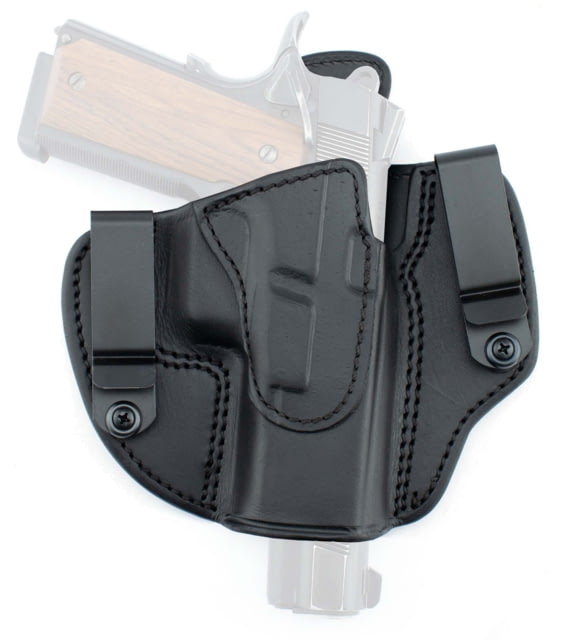 Texas 1836 Crusader - Pancake Style OWB / IWB Holster Right Hand Glock 19 SIG Sauer P320 X-Compact Black - Texas 1836