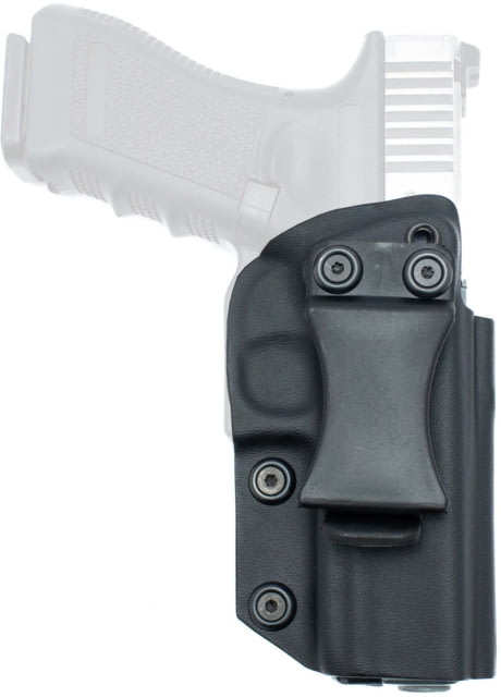 Texas 1836 KYDEX Disruptor - Taco Style IWB Holster Right Hand Smith & Wesson M&P 9 Shield Black - Texas 1836 Kydex