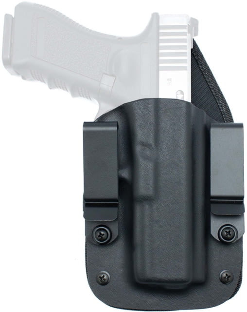 Texas 1836 KYDEX Recruiter / Mag Carrier - Hybrid IWB Kydex/Ecoleather Holster Ambidextrous Hand Springfield Armory Hellcat 3in With No Attachment - Texas 1836 Kydex