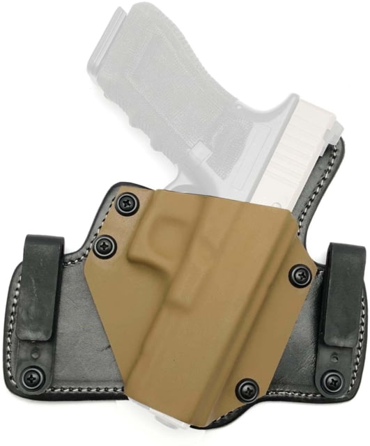 Texas 1836 Partner Gen II - 2 In 1 OWB / IWB Holster Right Hand Glock 26 9mm Glock 27 9mm Glock 33 9mm With No Attachment Coyote Brown - Texas 1836