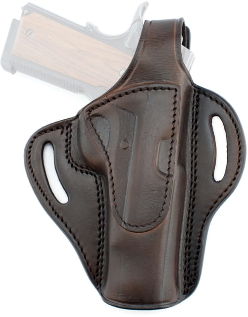 Texas 1836 Standoff - Thumb Break OWB Holster Right Hand Most Glock Full Size 9mm/.40 and Similar Frame Brown - Texas 1836