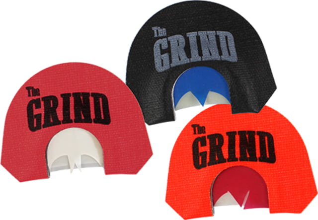 The Grind Outdoors 3 Pk Mouth Calls Batwing Fancy Red Poison 3 Color - The Grind Outdoors