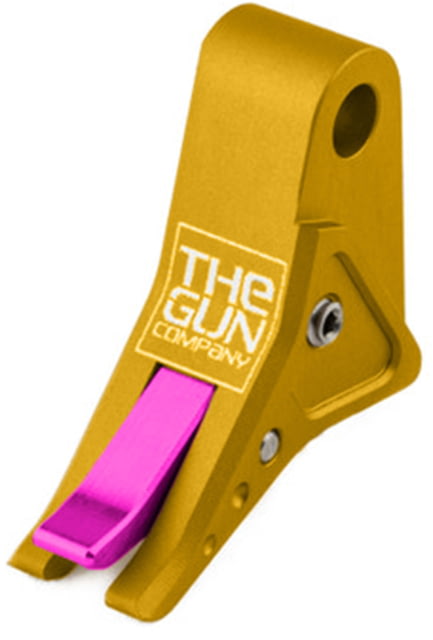 The Gun Company Gen 1-5 SS Trigger Gold Shoe/Pink Safety Gold/Pink - The Gun Company