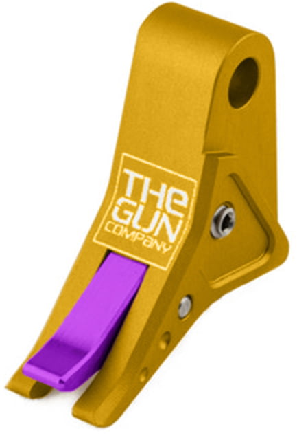 The Gun Company Gen 1-5 SS Trigger Gold Shoe/Purple Safety Gold/Purple - The Gun Company