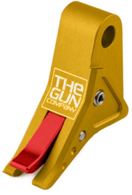 The Gun Company Gen 1-5 SS Trigger Gold Shoe/Red Safety Gold/Red - The Gun Company