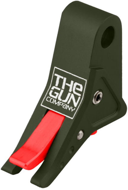 The Gun Company Gen 1-5 SS Trigger ODG Shoe/Red Safety ODG/Red - The Gun Company