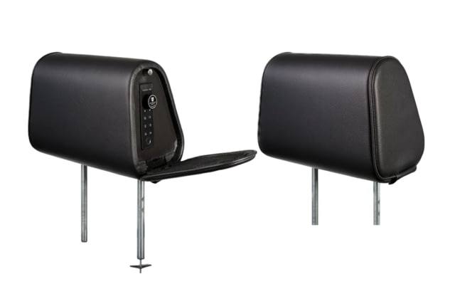 The Headrest Safe Co. The Vulcan Bundle Right-Hand Driver Bundle Leatherette Black - The Headrest Safe Co.