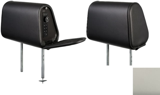 The Headrest Safe Co. The Vulcan Bundle Right-Hand Driver Bundle Leatherette Light Gray - The Headrest Safe Co.