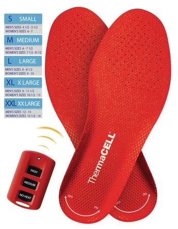 Thermacell Rechargeable Heated Insoles Size Medium - Thermacell