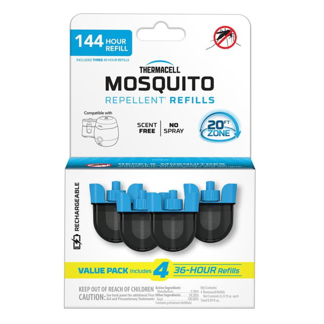 Thermacell Thermacell Repellents Inc. Thermacell Rechargeable Mosquito Repellent Refill 36 HR Four Pack - $71.99 at Optics Planet