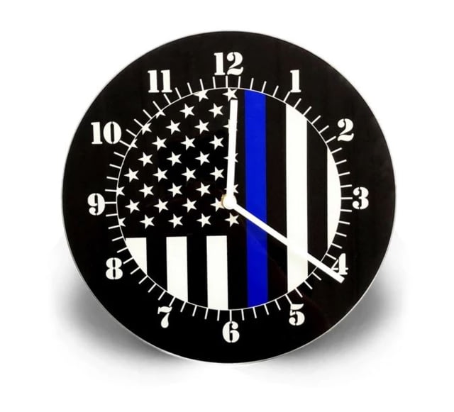 Thin Blue Line American Flag Clock Thin Blue Line - Thin Blue Line