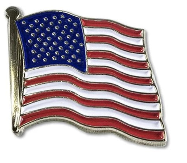 Thin Blue Line American Flag Pin Red/white/blue - Thin Blue Line