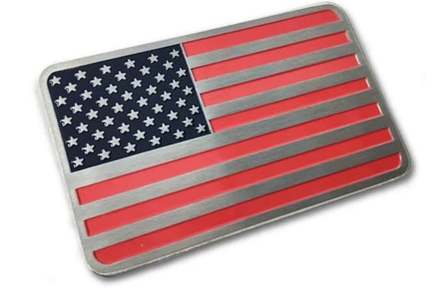 Thin Blue Line American Flag Vehicle Emblem Red/white/blue - Thin Blue Line
