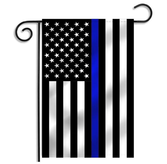 Thin Blue Line American Garden Flag 12.5 X 18 Inches Thin Blue Line - Thin Blue Line