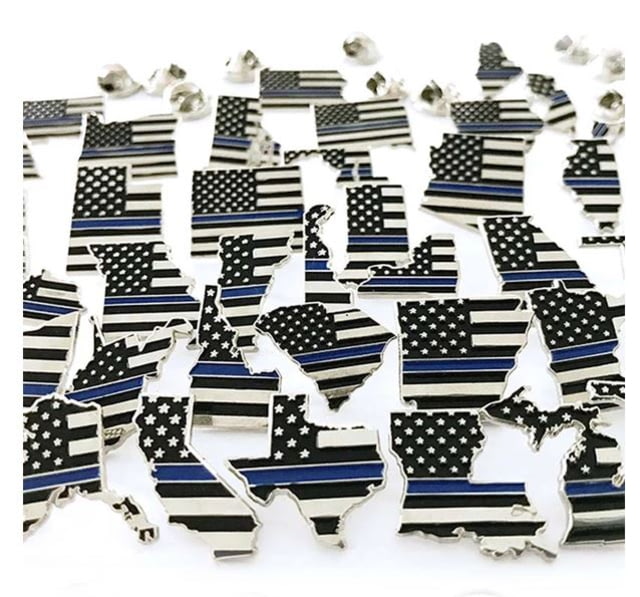 Thin Blue Line Arizona American Flag Pin Thin Blue Line - Thin Blue Line