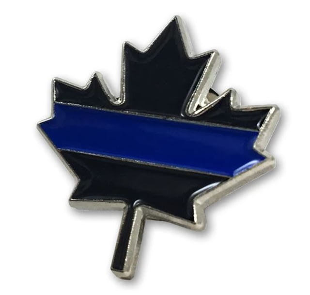 Thin Blue Line Canadian Flag Pin - Thin Blue Line - Thin Blue Line