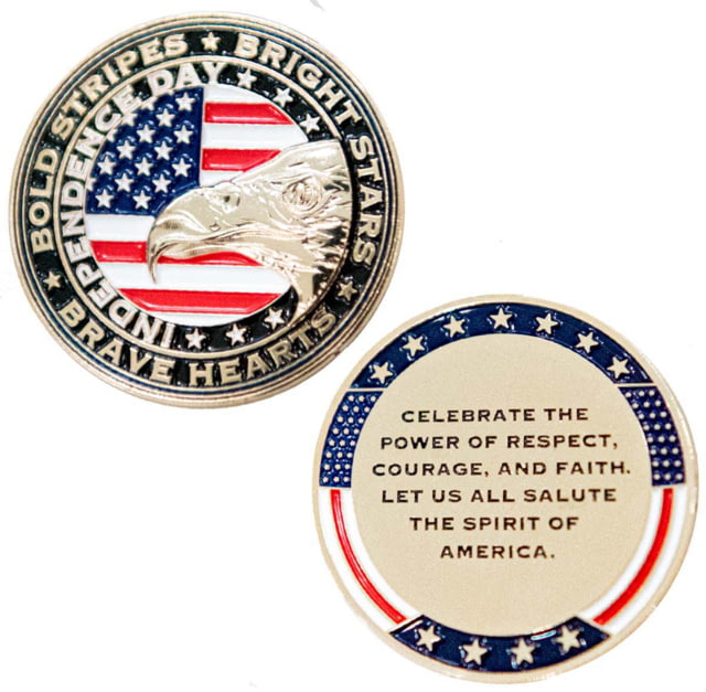 Thin Blue Line Thin Blue Line Challenge Coin - Independence Day 4th Of July