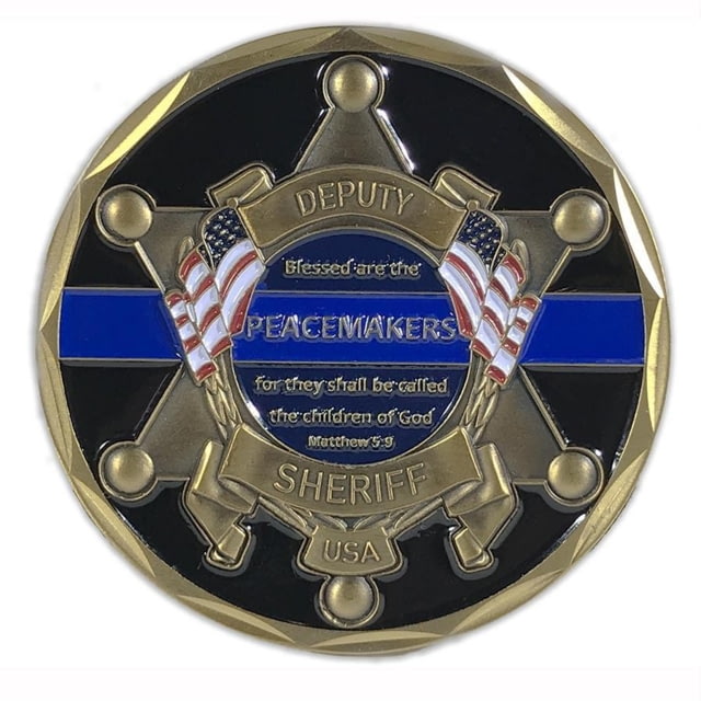 Thin Blue Line Deputy Sheriff St Michael's Coin - Thin Blue Line