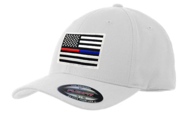 Thin Blue Line Flexfit Hat - Dual Line Red/blue