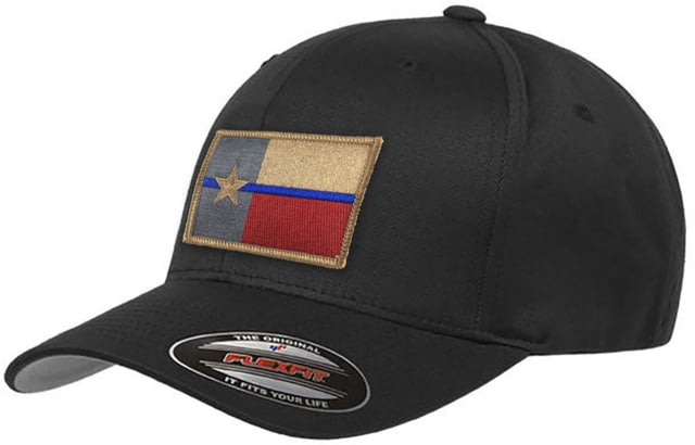 Thin Blue Line Flexfit Hat - Texas Flag