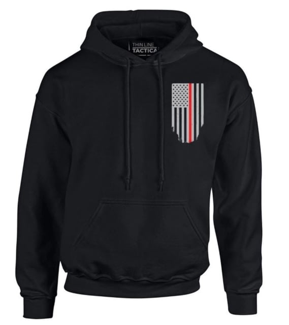 Thin Blue Line Hoodie - Honor/respect Thin Red Line American Flag Black 5XL