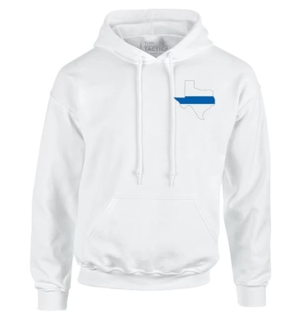 Thin Blue Line Hoodie - Texas White