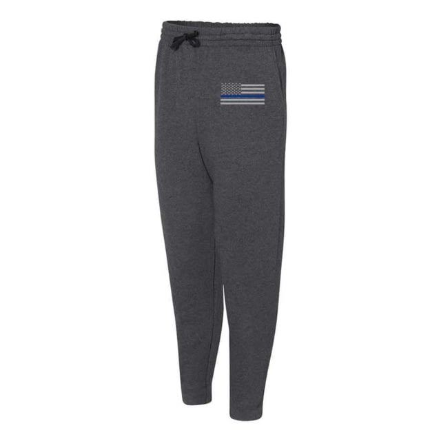 Thin Blue Line Joggers - Classic Flag Charcoal