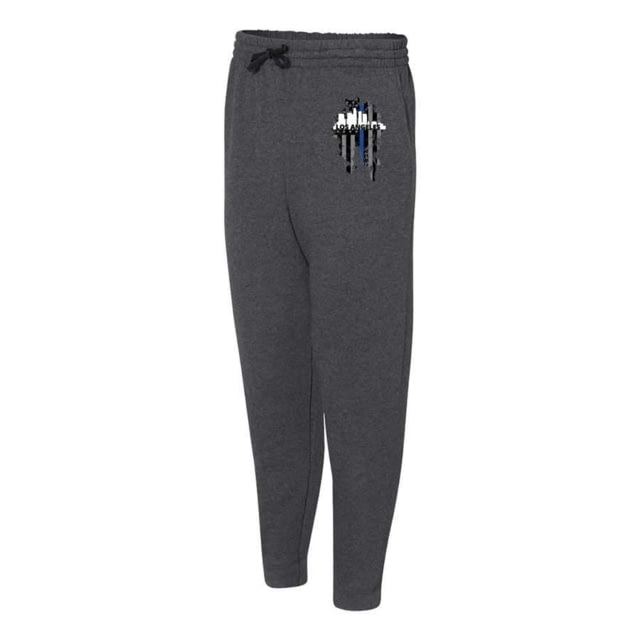 Thin Blue Line Joggers Los Angeles Charcoal