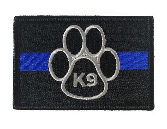 Thin Blue Line K9 Patch 2 X 3 Inches Velcro Thin Blue Line - Thin Blue Line