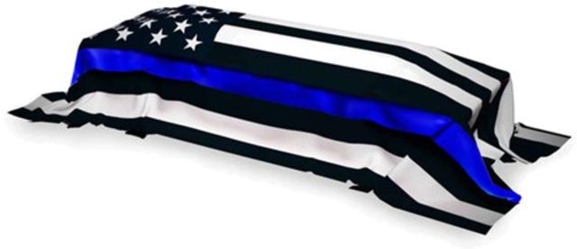 Thin Blue Line Durasleek American Flag Sewn & Embroidered Thin Blue Line - Thin Blue Line