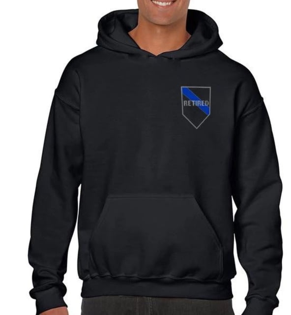 Thin Blue Line Men's Retired Hoodie Blue