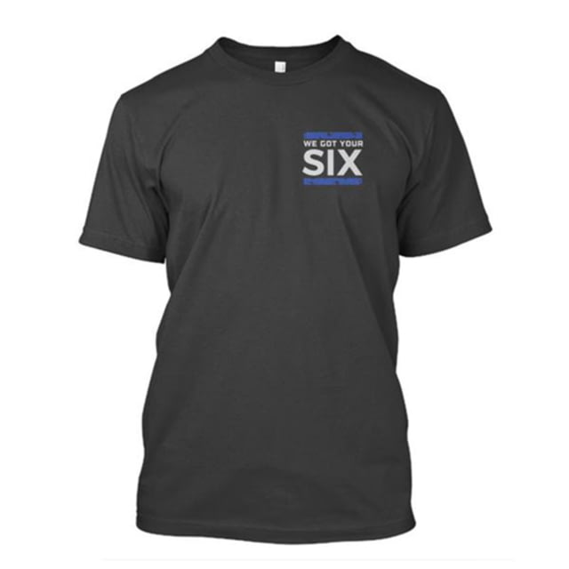 Thin Blue Line Got Your Six T-Shirt - Mens Large Black